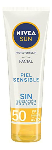 Nivea Sun Protector Solar Facial Piel Sensible Fps 50 +