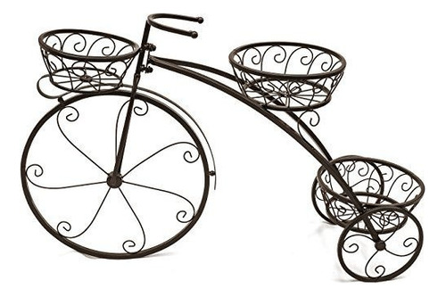 Soporte Para Plantas Diseño De Triciclo Para 3 Macetas