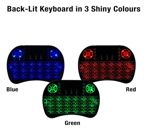 Makerspot Wireless Mini Keyboard 2.4ghz Con Panel Táctil Y M