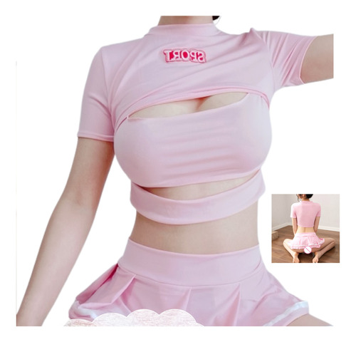 Babydoll Cosplay Sport Porrista Mujer Kawaii Disfraz Novia