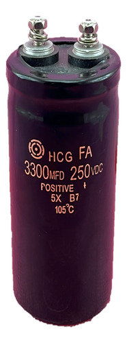3300uf 250v 105° Capacitor Electrolítico