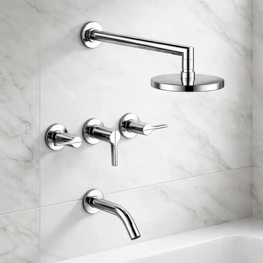Grifería Ducha Y Bañera Fv Mauna 0103/g8 Cromo