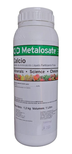 Metalosate Calcio 1 L Fertilizante Foliar 