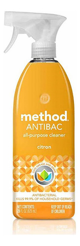 Limpiador Multiusos Líquido Method Antibacterial Desinfectante Citron 828ml