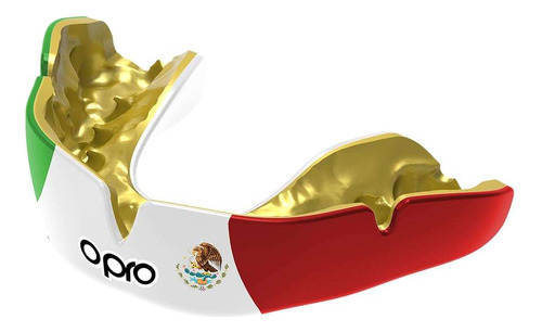 Opro Protector Bucal Deportivo Nivel De Protección 6 México Color Multicolor Sabor Sin Sabor