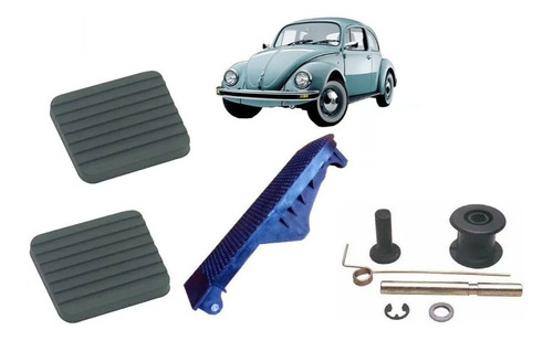 Kit Pedal Fusca De 1977 Até 1996 Acelerador Freio Embreagem