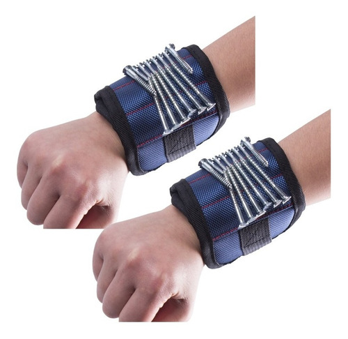 Muñequera Magnética Brazalete Imanes Tornillos