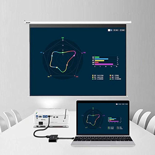 Imagen 6 de 7 de Onten Adaptador Usb C A Hdmi Vga, Usb Tipo C