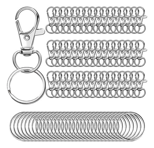 U, Gancho For Llavero Macrame Dorado (50 Piezas + 50