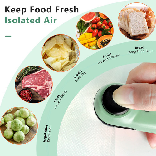 Máquina De Sellado Recargable Usb Utensilios De Cocina