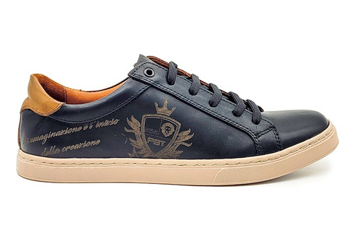 Zapatillas Hombre De Cuero Urbanas Clásicas Livianas Comodas