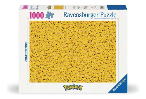 Rompecabezas Ravensburger Pikachu 1000 Piezas Para Niños-