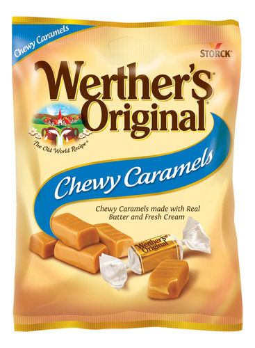 Werther's Caramelo Masticable Original, Bolsas De 5 Onzas (p