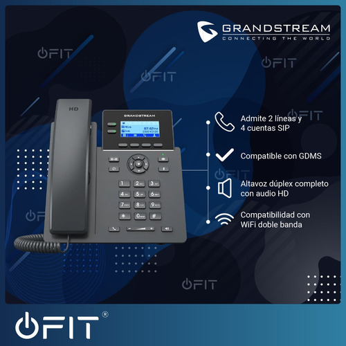 Imagen 3 de 11 de Telefono Ip Grandstream Grp2602w 4 Sip 2 Lineas Wifi
