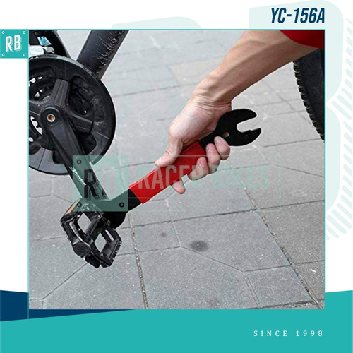 Imagen 2 de 10 de Herramienta Llave De Pedales Bike Hand Yc-156a - Racer Bikes