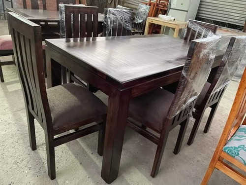 Comedor Madera 6 Puestos Modelo Everest
