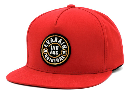 Gorra Plana Snapback Flat Rojo Classic Unisex Eva Rain®