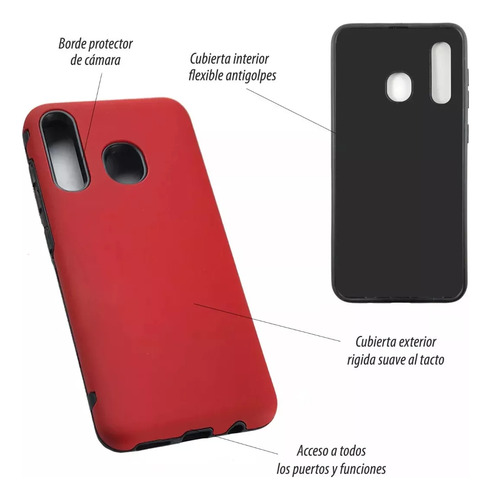 Funda Antishock Doble Capa Para Samsung Verde Claro S24 Ultra
