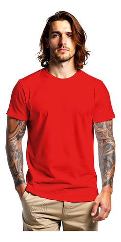 Polera Hombre 100% Algodon Manga Corta Basico Estampar G150