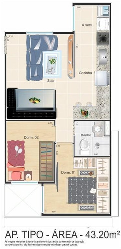 Imagem 6 de 7 de Apartamento Com 2 Dormitórios À Venda, 32 M² Por R$ 195.700,00 - Vila Aricanduva - São Paulo/sp - Ap3193