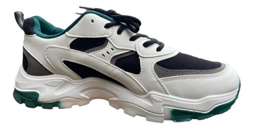 Zapatillas Deportivas Urbanas Moda Hombre Blanco Y Negro