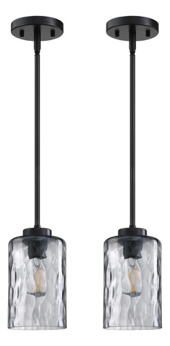 Lámparas Colgantes Modernas Para Isla Y Comedor Cristal Gris