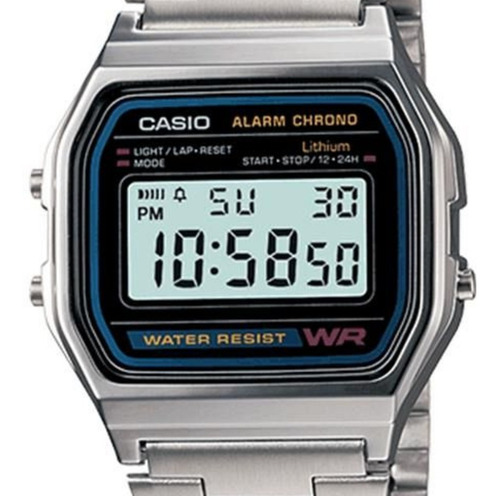Imagen 2 de 7 de Reloj Casio A158wa Vintage Original Garantía Oficial 2 Años