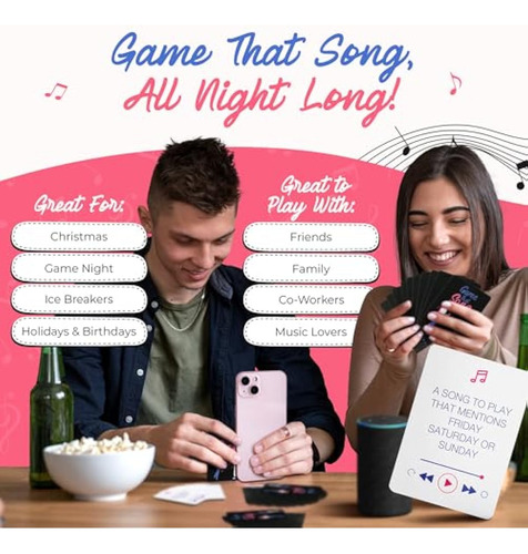 Game That Song - Divertido Juego De Cartas Musicales Para Ad