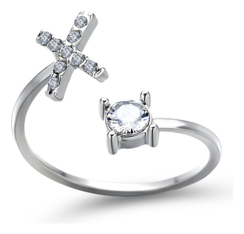 Anillo De Moda Ajustable Con 26 Letras Iniciales De Nuevo Di