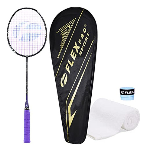 Raqueta De Bádminton Flexpro 4u 26lbs De Fibra De Carb...