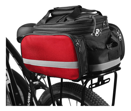 Bolsa Trasera Bicicleta Expandible Portaequipajes Mtb Con Fu