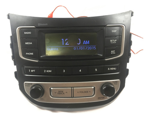 Radio Som Detalhe Display Hyundai Hb20 961501s500ra5 Rcc84