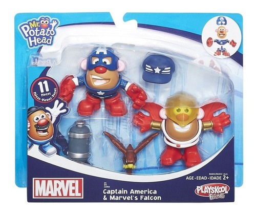 Mr Potato Pack Marvel Capitán América Y Halcón - Mosca