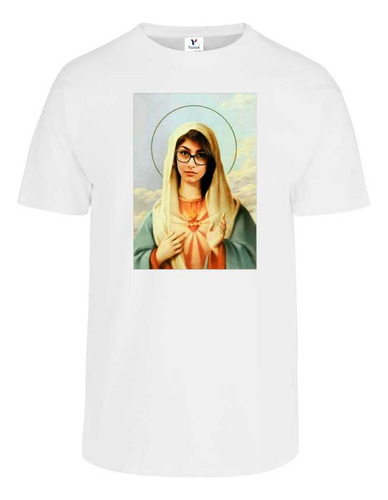 Playera Mia Khalifa Santa Virgen Sagrado Corazón