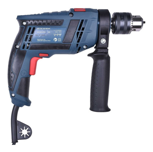 Taladro percutor eléctrico de 13mm Bosch GSB 13 RE 750W + accesorios con maletín de transporte 220V - 230V