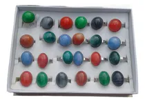 Comprar Lote De 24 Anillos Acero Quirúrgico Surtidos Colores Oferta