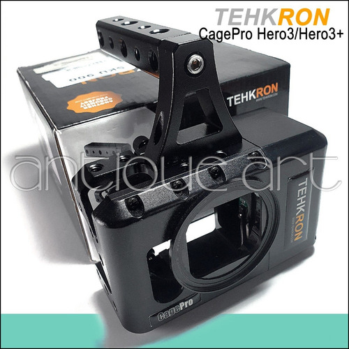 A64 Jaula Tehkron Gopro Hero 3 Hero 4 Top Handle Canon Lpe6 (Usado)