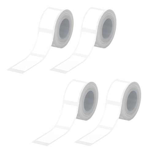 4 Etiquetas Térmicas Blancas Plegadas En De 12 Mm X 40 Mm