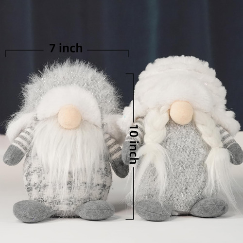 10 Navidad Gnome Peluche, Decoración De Gnomos De Navidad De