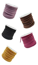 Comprar Rollo Cordón Gamuza 3 Mm X 5 Unidades Bijou Artesanias