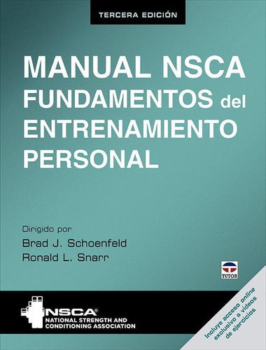 Libro: Manual Nsca. Fundamentos Del Entrenamiento Personal. 