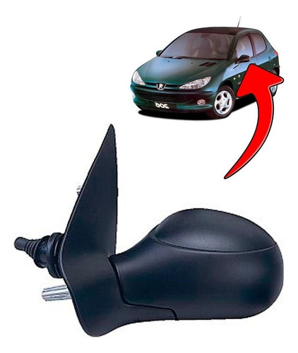 Espejo Izquierdo Manual Para Peugeot 206 1.4  1998 2003