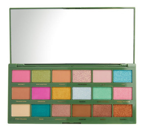 Paleta de sombras I Heart Revolution Shrek Fiona Cor de sombra verde escuro