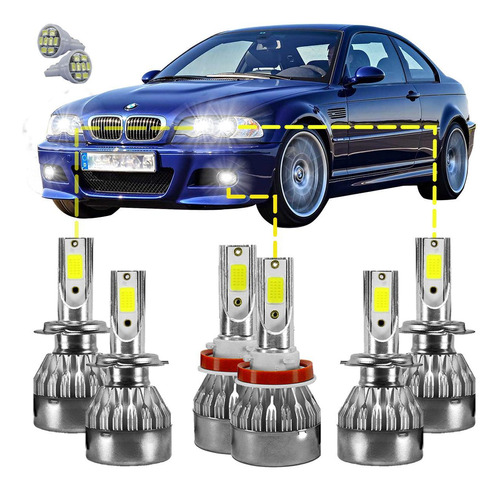 Kit Ultra Led Bmw 330i/20/25/28/40/x1/x3 02/19 20000lm 6500k