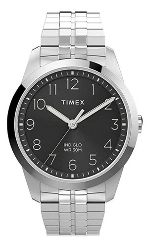 Relógio Timex Tw2v04400 Mola Prateado Easy Reader Cor da correia Prata