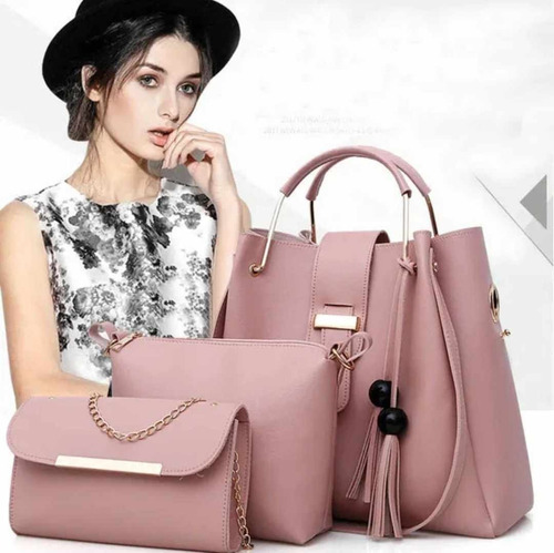 Cartera Mujer Versastyle Bolso Set 3 En 1 De Dama Casual