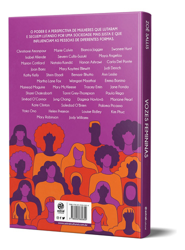 Vozes femininas, de Sallis, Zoë. Editorial Astral Cultural Editora Ltda, capa dura em português, 2020
