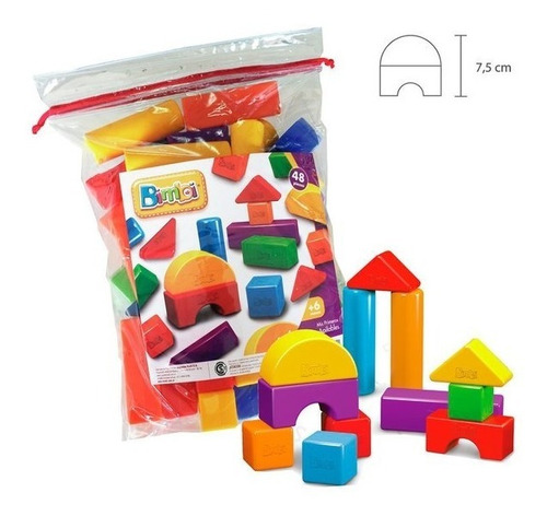 Bimbi Bloques Apilables Monta Figura 48 Piezas 01-3001