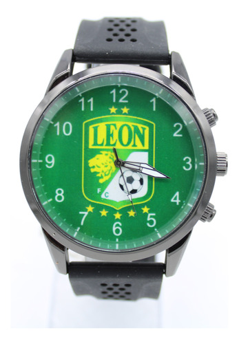 Reloj Club Leon  Futbol Soccer Deportivo Caucho