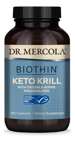 Aceite De Krill Keto Dr. Mercola 180 Cápsulas